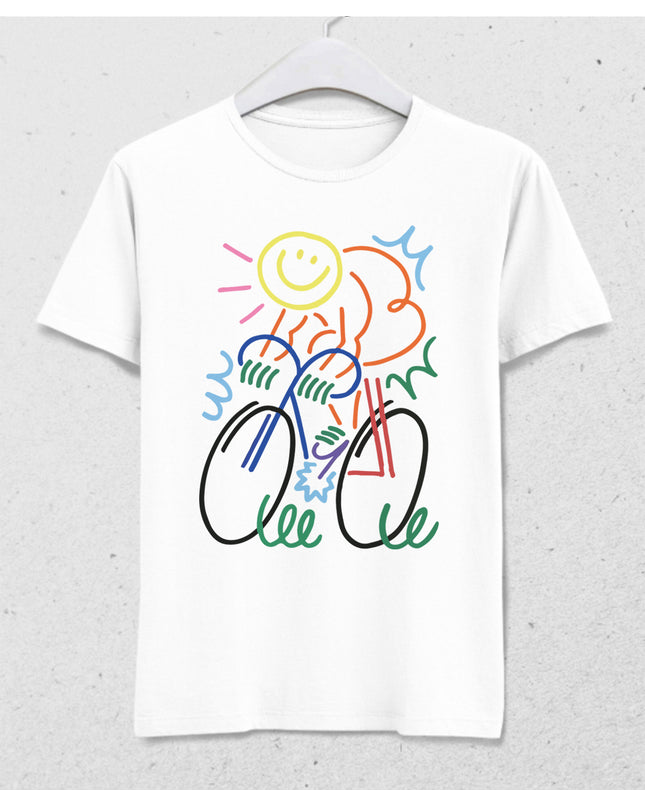 Sun and bike tişört - basmatik.com