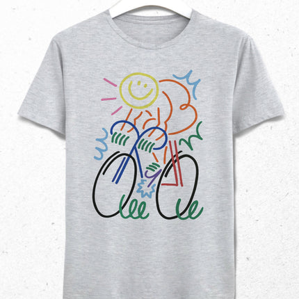 Sun and bike tişört - basmatik.com