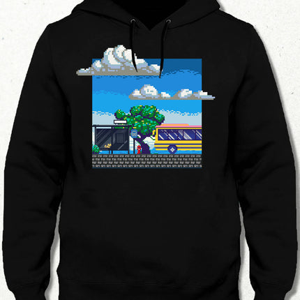 Pixel Bus Stop Hooded Sweatshirt 