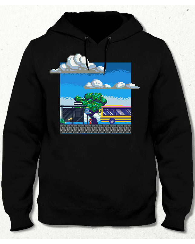 Pixel Bus Stop Hooded Sweatshirt 