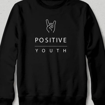 Positive Siyah Sweatshirt