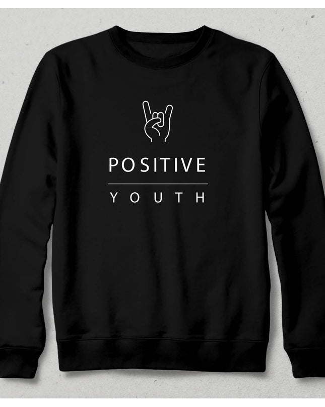 Positive Siyah Sweatshirt