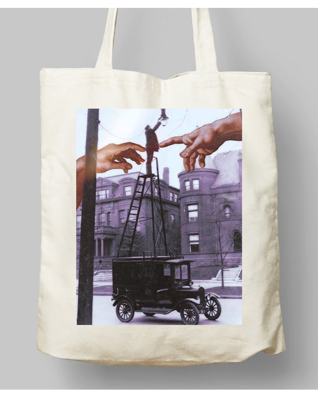 Tanrının elleri Bez Çanta - basmatik.com