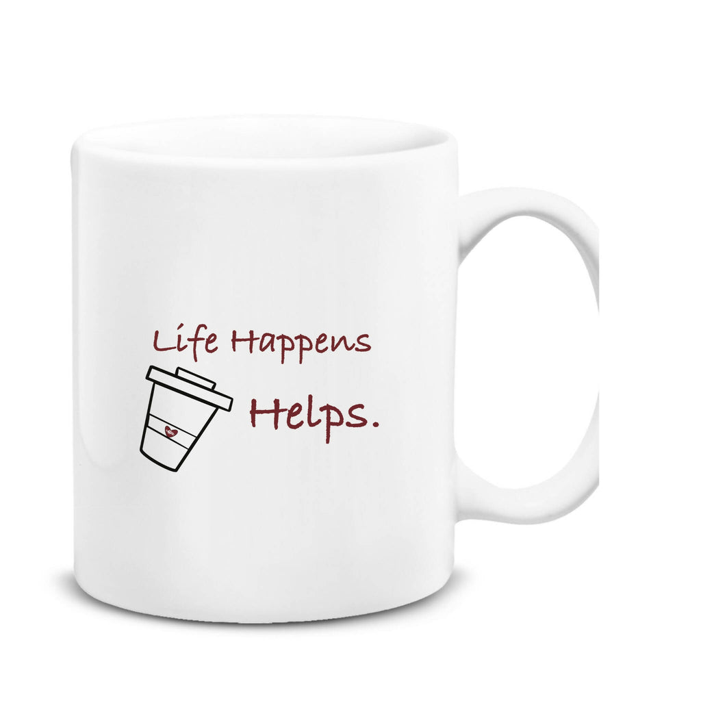 Life Happens Coffee Helps Mug 