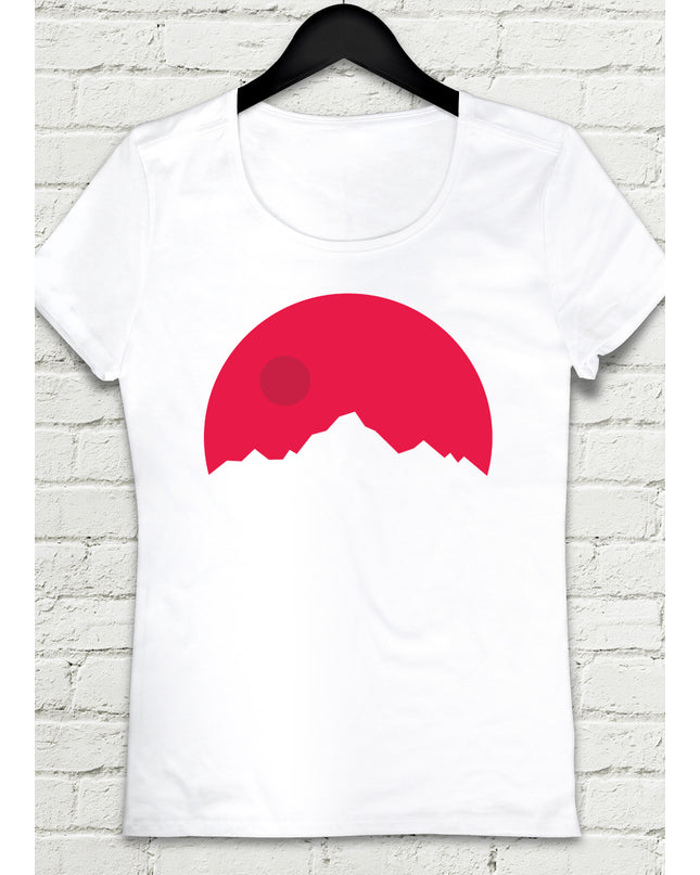 Red Mountian Beyaz Kadın tshirt - basmatik.com