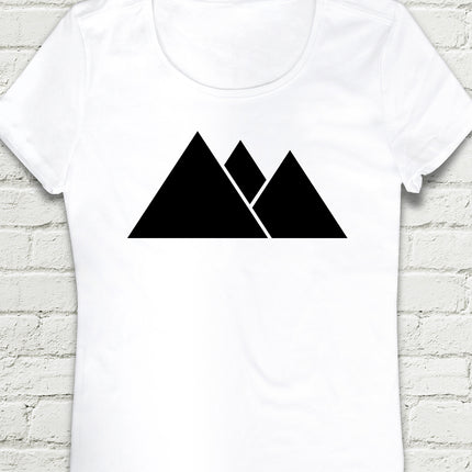 Anglemountian Beyaz Kadın tshirt - basmatik.com