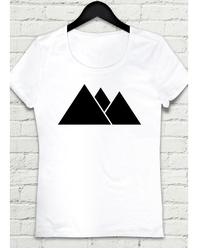 Anglemountian Beyaz Kadın tshirt - basmatik.com