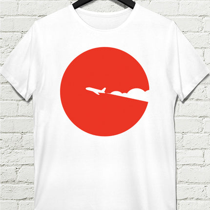 Red Plane Erkek Beyaz tshirt - basmatik.com