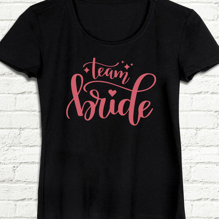 Team bride star, siyah tişört - basmatik.com