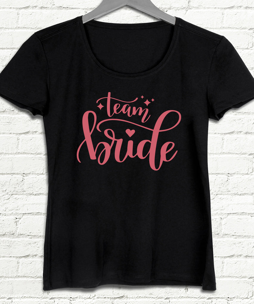 Team bride star, siyah tişört - basmatik.com
