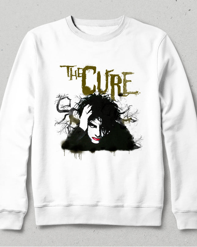 The cure beyaz sweatshirt - basmatik.com