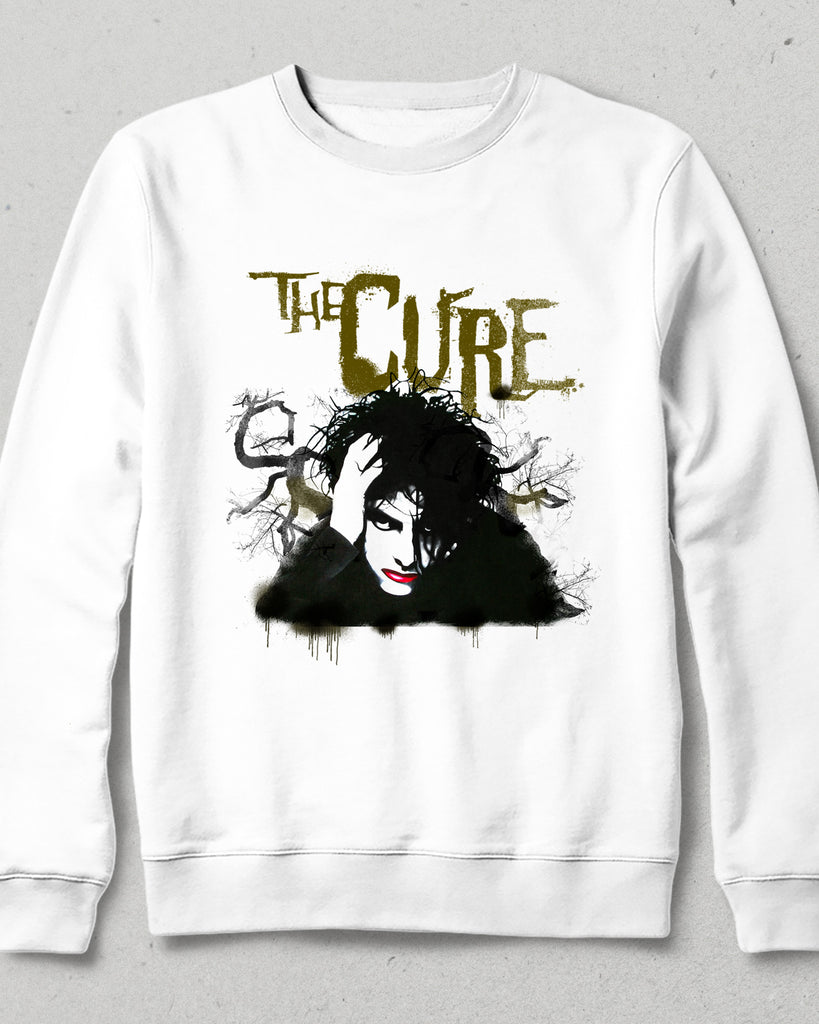 The cure beyaz sweatshirt - basmatik.com