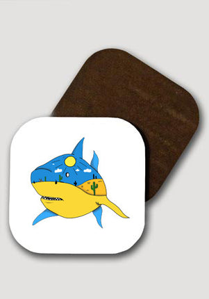 thirsty shark bardak altlığı - basmatik.com