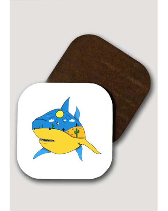 thirsty shark bardak altlığı - basmatik.com