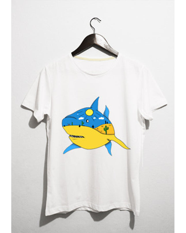 thirsty shark t-shirt - basmatik.com