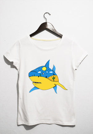 thirsty shark t-shirt - basmatik.com