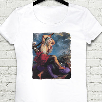 Thor vs Thanos Beyaz Tshirt - basmatik.com