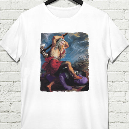 Thor vs Thanos Beyaz Tshirt - basmatik.com