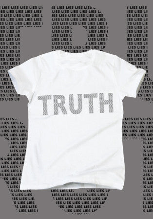 truth beyaz t-shirt - basmatik.com