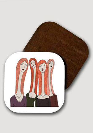 Dört Kadın bardak altlığı - basmatik.com