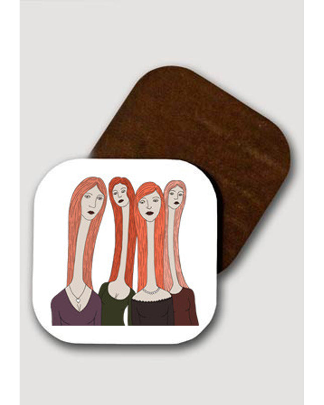 Dört Kadın bardak altlığı - basmatik.com