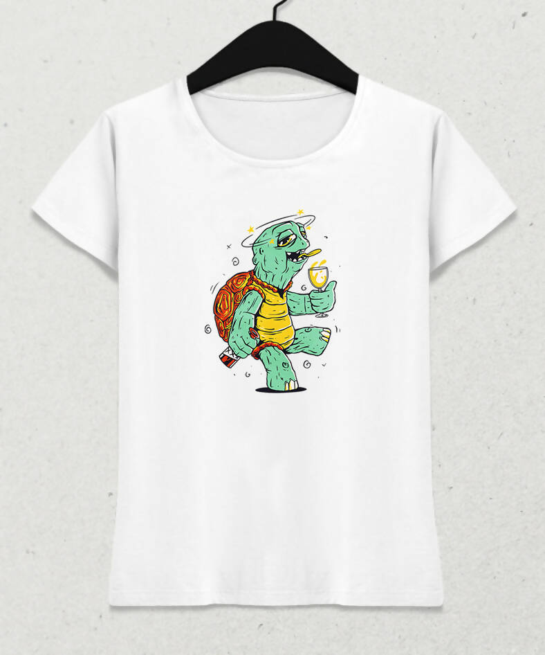 Drunk Turtle Woman T-Shirt