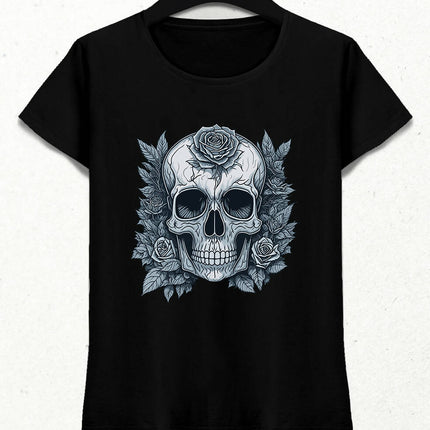 skull and rose 