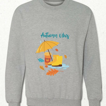 Autumn Vibes Sonbahar Hissi Kahvesever Sweatshirt - basmatik.com