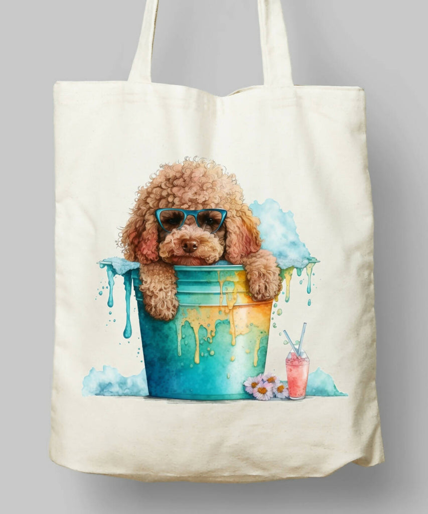 Dogs Summer Themed Tote Bag 8