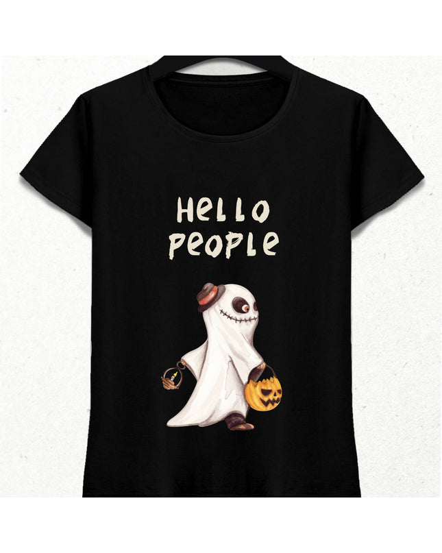 Hello People Ghost Halloween Tshirt 
