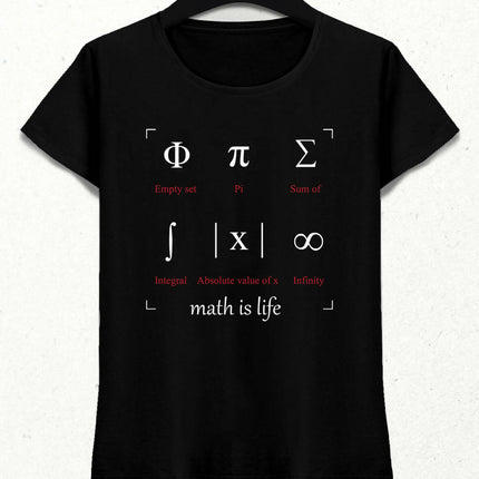 Math is Life Kadın Tişört - basmatik.com
