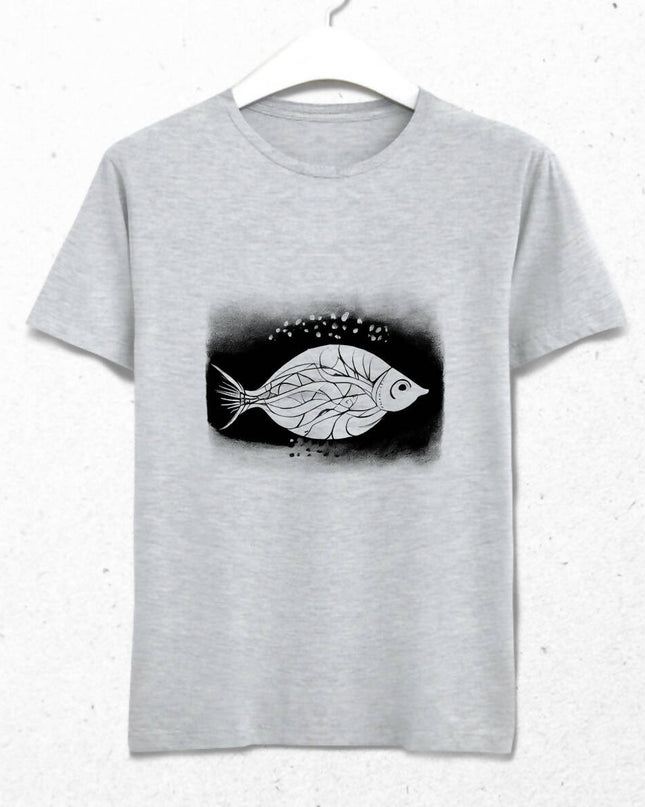 Balık Desenli Erkek T-shirt