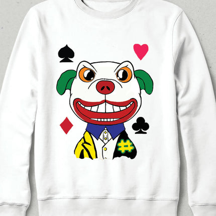 Boss Dog Sevimli Kumarbaz Köpek Tasarim Sweatshirt