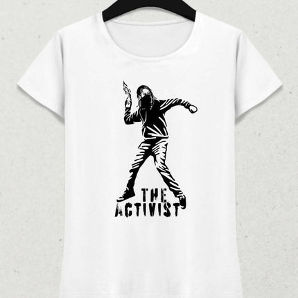 Aktivist Kadın Tişört - basmatik.com