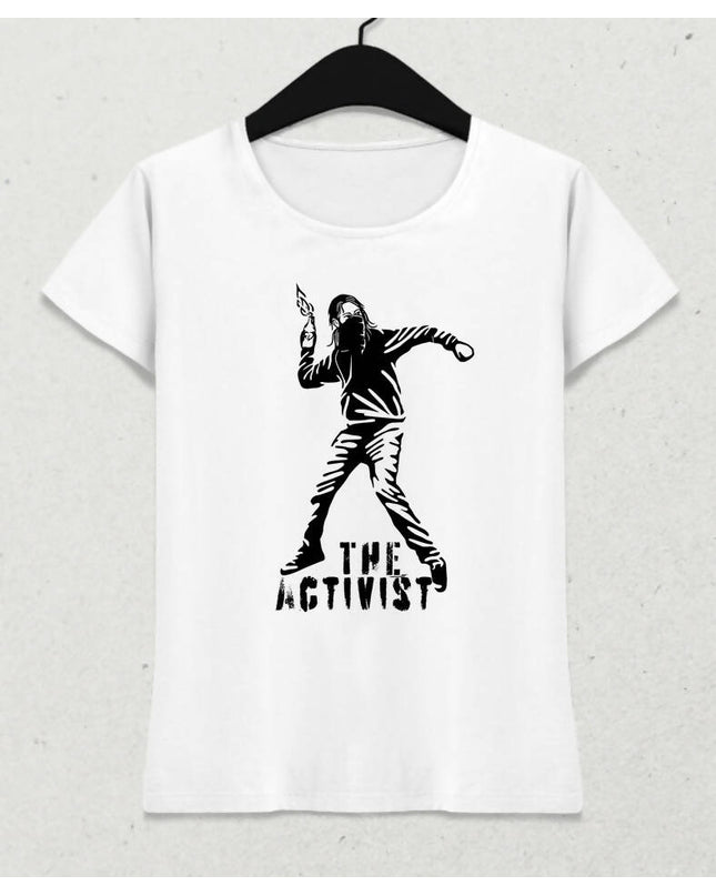 Aktivist Kadın Tişört - basmatik.com
