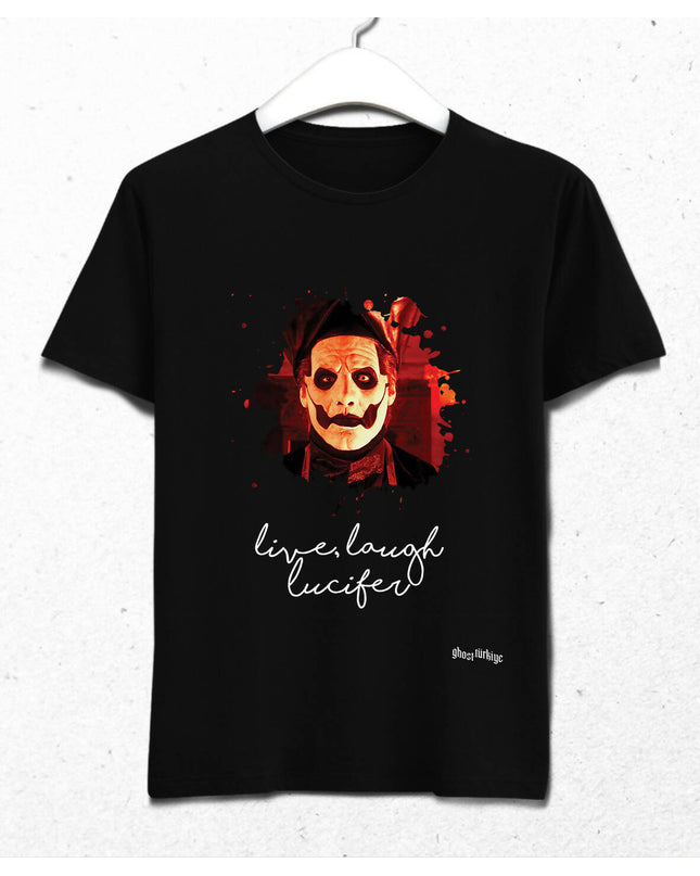Live Laugh Lucifer Papa Emeritus IV Erkek Tişört