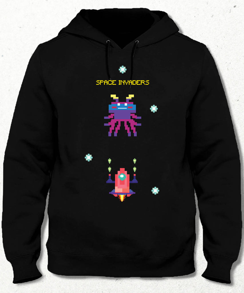 Pixel Space Game Kapüşonlu Sweatshirt