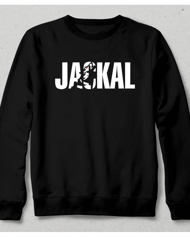 Jackal Siyah Sweatshirt - basmatik.com