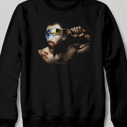 Van Gogh Siyah Sweatshirt - basmatik.com