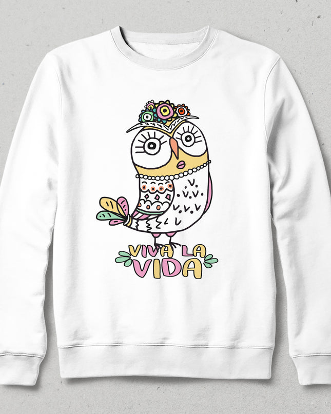 viva la vida beyaz sweatshirt - basmatik.com