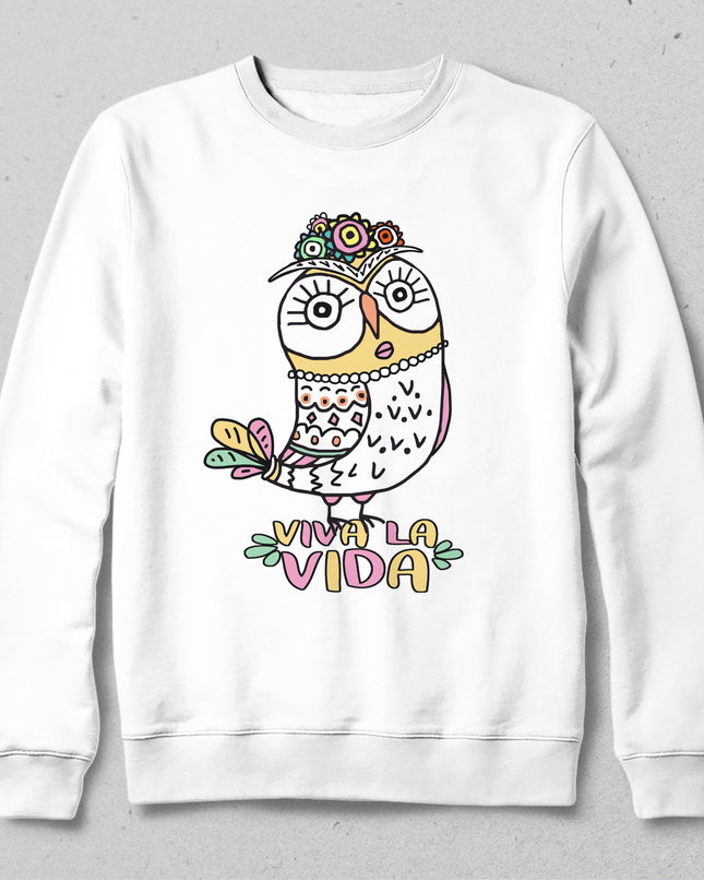 viva la vida beyaz sweatshirt - basmatik.com