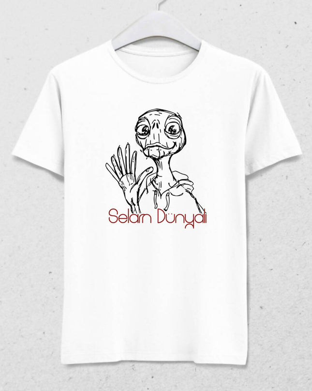 Selam Dünyalı Erkek Tişört