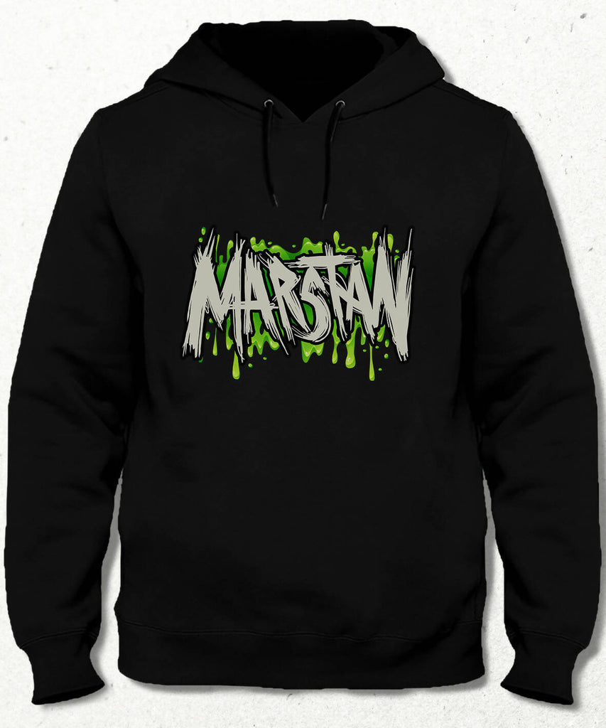 Marstan Hooded Black Sweatshirt - Unisex 
