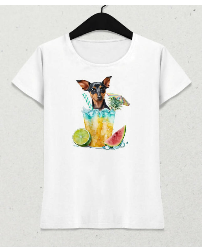 Köpekler Yaz Temalı T-shirt 5