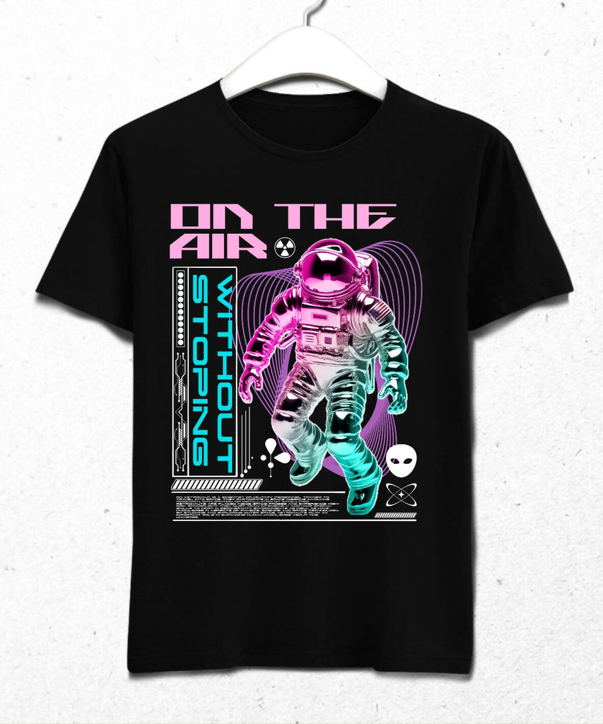 On the Air Astronaut Retro Futuristic Design