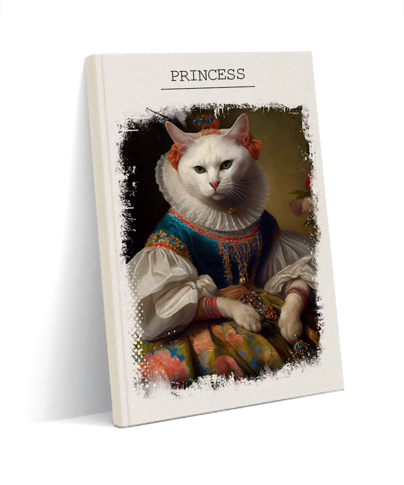 White princess cat defter