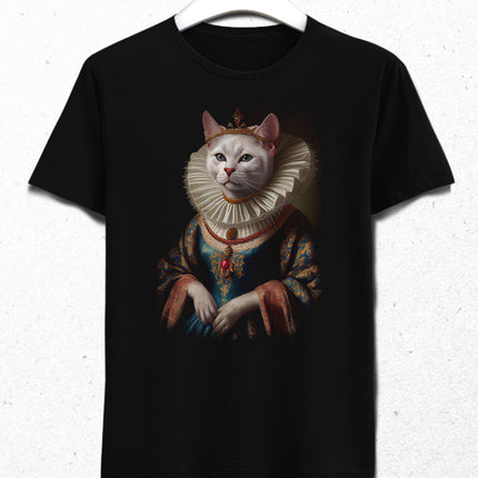 white queen cat t-shirt