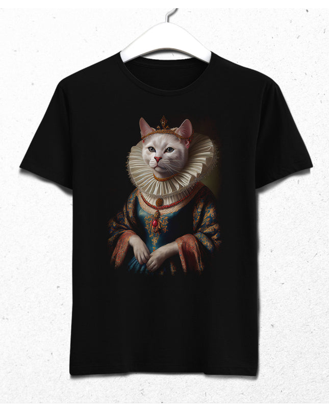white queen cat t-shirt