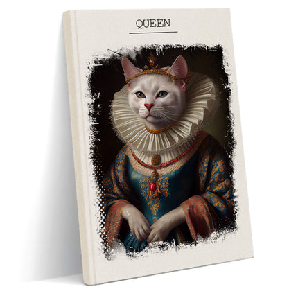 white queen cat notebook
