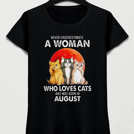who loves cat kadın tişört - basmatik.com